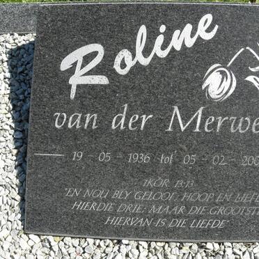 MERWE Roline, van der 1936-2001