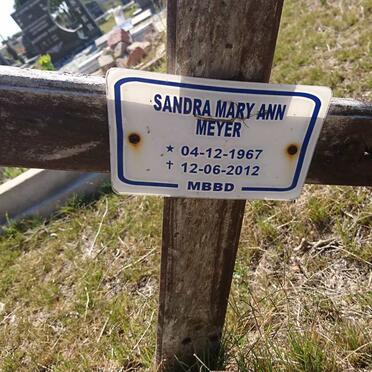 MEYER Sandra Mary Ann 1967-2012