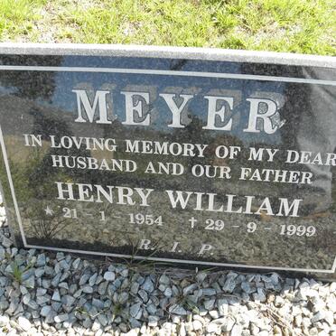MEYER Henry William 1954-1999