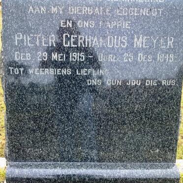 MEYER Pieter Gerhardus 1915-1949