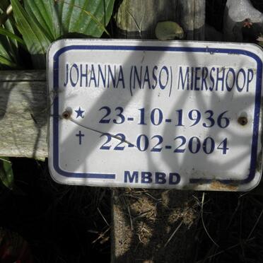 MIERSHOOP Johanna 1936-2004