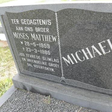MICHAELS Moses Matthew 1959-1985