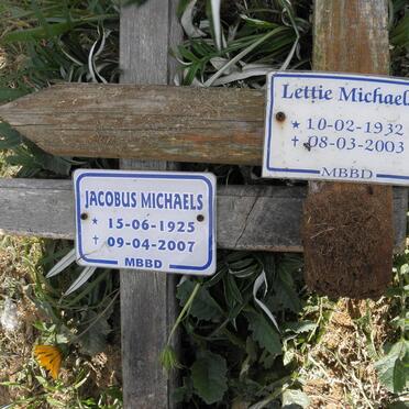 MICHAELS Jacobus 1925-2007 &amp; Lettie 1932-2003