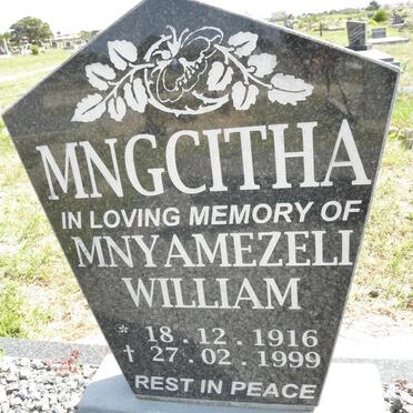 MNGCITHA Mnyamezeli William 1916-1999