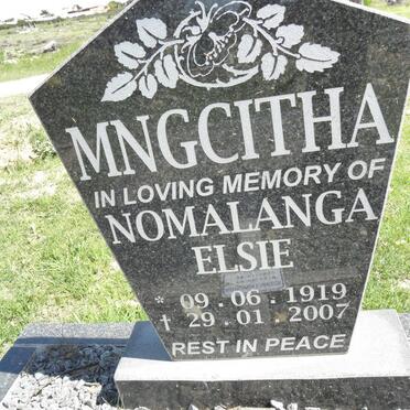 MNGCITHA Nomalanga Elsie 1919-2007