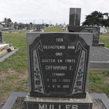 MULLER Catharina E 1903-1981