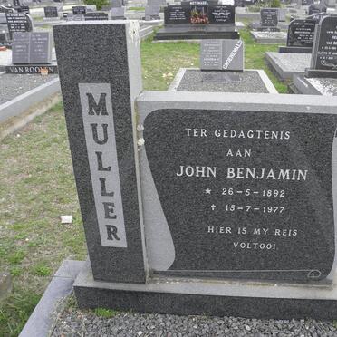 MULLER John Benjamin 1892-1977