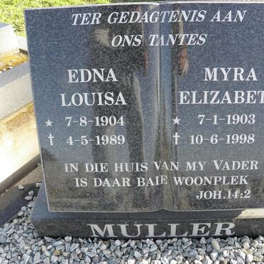 MÜLLER Edna Louisa 1904-1989 :: MÜLLER Myra Elizabeth 1903-1998