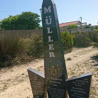 MÜLLER Cornelius Johannes 1945-2017 &amp; Martha Elizabeth MYBURGH 1946-2005