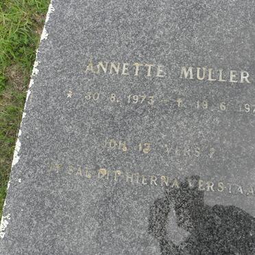 MULLER Annette 1973-1975