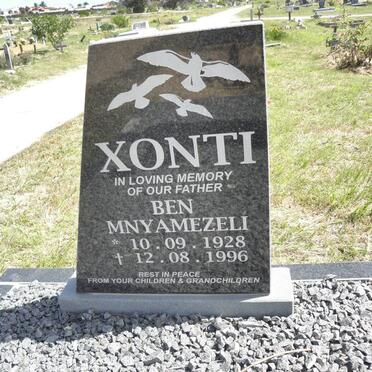 XONTI Ben Mnyamezeli 1928-1996