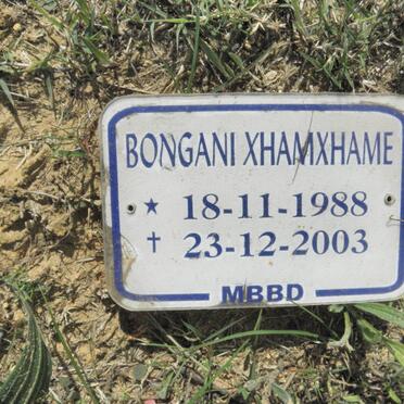 XHAMXHAME Bongani 1988-2003