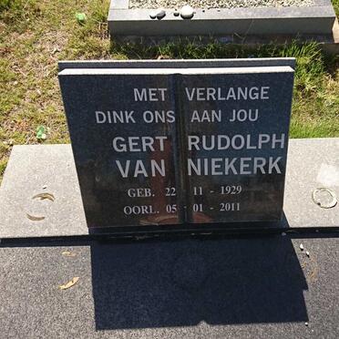 NIEKERK Gert Rudolph, van 1929-2011