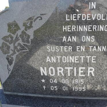 NORTIER Antoinette 1915-1995