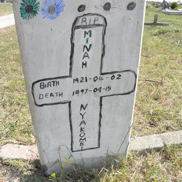 NYAKOMBI Minah 1921-1997