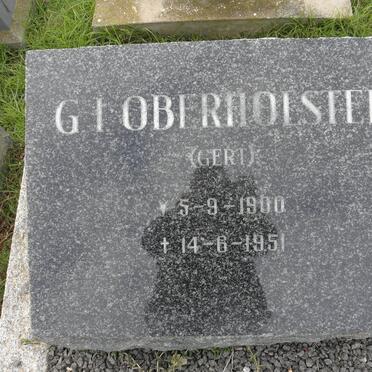 OBERHOLSTER G.I. 1900-1951