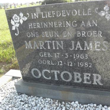 OCTOBER Martin James 1963-1982