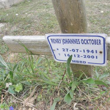 OCKTOBER Henry Johannes 1941-2001