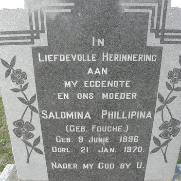 OLIVIER Salomina Phillipina nee FOUCHE 1896-1970