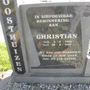 OOSTHUIZEN Christian 1926-1997