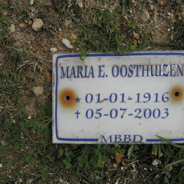 OOSTHUIZEN Maria E. 1916-2003