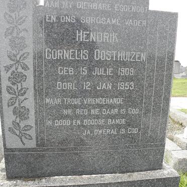 OOSTHUIZEN Hendrik Cornelis 1909-1953