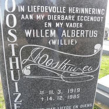 OOSTHUIZEN Willem Albertus 1919-1985