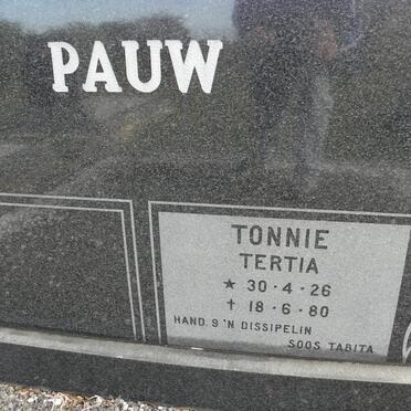 PAUL Tonnie Tertia 1926-1980