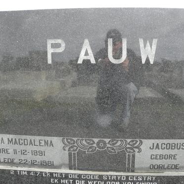 PAUW Jacobus Cornelis 1892-1969 &amp; Maria Magdalena 1891-1981