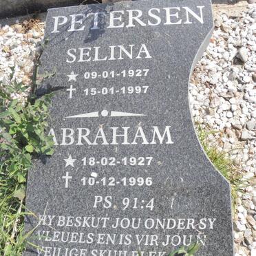 PETERSEN Abraham 1927-1996 &amp; Selina 1927-1997