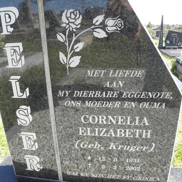 PELSER Cornelia Elizabeth nee KRUGER 1931-2002