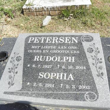 PETERSEN Rudolph 1927-2004 &amp; Sophia 1914-2003