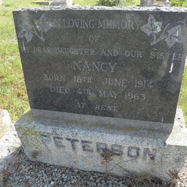 PETERSON Nancy 1914-1963