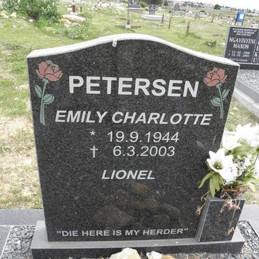 PETERSEN Emily Charlotte 1944-2003