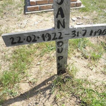 PLESSIS Jan, du 1922-1996