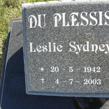PLESSIS Leslie Sydney, du 1942-2003