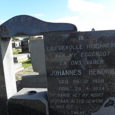 PLESSIS Johannes Hendrik, du 1909-1974