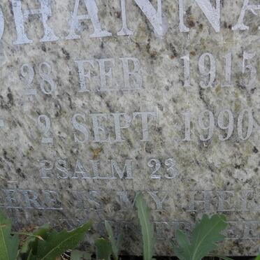 PLAATJIES Johanna 1915-1990