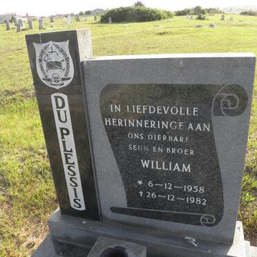 PLESSIS William, du 1958-1982