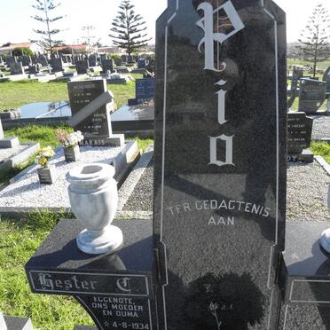 PIO Hester C. 1934-1997