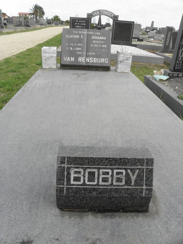 RENSBURG Hendrik E., van 1914-1980 &amp; Johanna 1919-1994 :: VAN RENSBURG Bobby