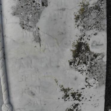 RENSBURG Benjamin M., Janse van 1891-1963 &amp; Maria ?