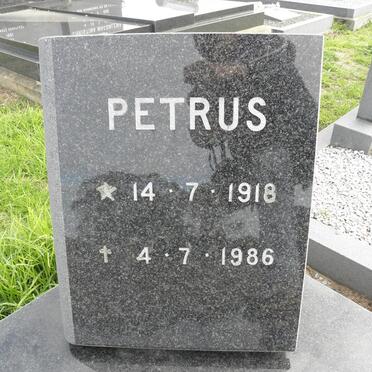 RENSBURG Petrus, Jansen van 1918-1986