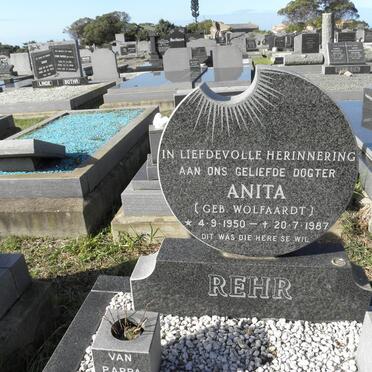 REHR Anita nee WOLFAARDT 1950-1987