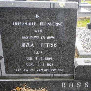 ROSSOUW Jozua Petrus 1904-1977