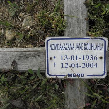 ROLIHLAHLA Nomdakazana Jane 1936-2004