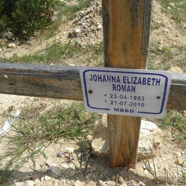 ROMAN Johanna Elizabeth 1953-2010