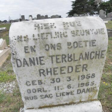 RHEEDER Danie Terblanche 1958-1965