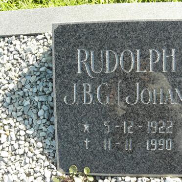 RUDOLPH J.B.G. 1922-1990