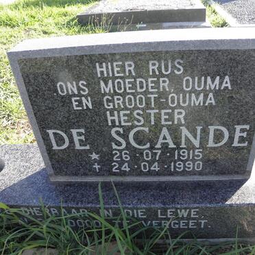 SCANDE Hester, de 1915-1990